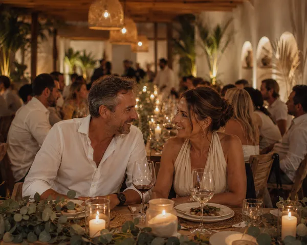 Singles aged 46 to 55 connecting at a premium dining event in Southern Highlands